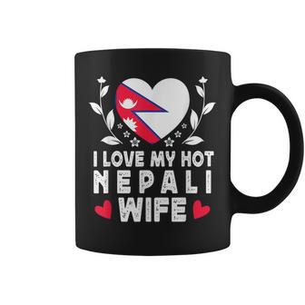 I Love My Hot Nepali Wifepouses Nepal Flag コーヒーマグ - Kawaiitshirt