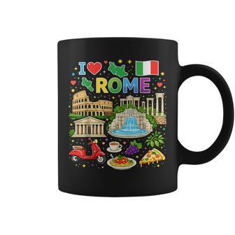 I Love Roma Italiaiajeouvenir Romano Taza de café - Regaloses