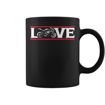 Love To Ride レース スポーツバイク ストリートバイク オートバイ コーヒーマグ - Kawaiitshirt