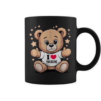I Love Tsurumi Teddy Bear 鶴見テディベアが大好き コーヒーマグ - Kawaiitshirt