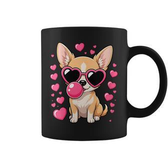 Lunettes Deoleil En Forme De Cœur Chihuahua Pour Laaint-Valentin Tasse - Cadeauxyz