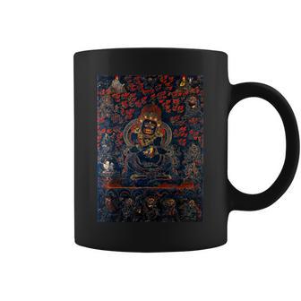 Mahakala Protecteur Tibétain Bouddhiste Thangka Mandala Bouddhisme Tasse - Cadeauxyz
