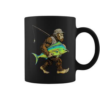 Mahi-Mahi Bigfoot Fisherman Saltwater Fishing Sasquatch Coffee Mug - Thegiftio UK