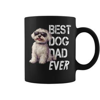 Maltese Dog Lover Vintage Best Maltese Dad Father's Day Coffee Mug - Monsterry
