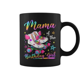 Mama Of The Birthday Girl Rolling Skate Family Matching Coffee Mug - Thegiftio UK