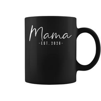Mama Est 2026 Minimalist Elegant Font Coffee Mug - Thegiftio UK