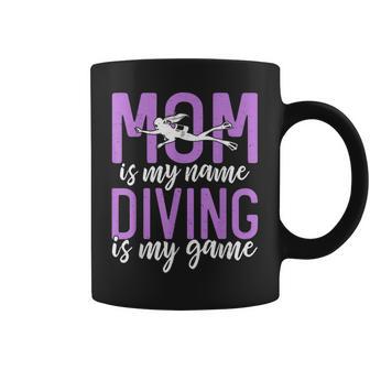 Maman Est Mon Nom La Plongée Est Mon Jeu Diving Mom Tasse - Cadeauxyz