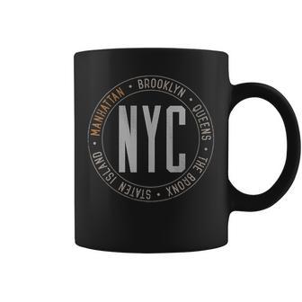 Manhattan New York Boroughs Cinque Boroughs Nyc Manhattanites Tazze - Novitaregali