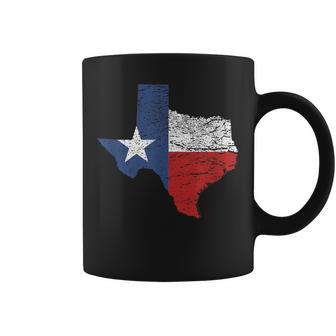 Mapa De La Bandera Del Estado De Texas Taza de café - Regaloses