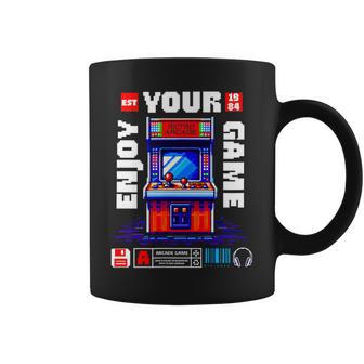 Máquina Recreativa Retro Píxel Jugador Nerd Friki Taza de café - Regaloses