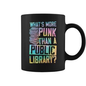 Más Punk Que Una Biblioteca Pública In Mangas Taza de café - Regaloses