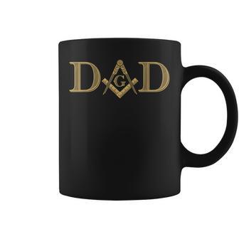 Mason Dad フリーメイソンシンボルロッジ フリーメイソンスクエア&コンパス コーヒーマグ - Kawaiitshirt