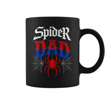 Matching Family Birthday Spider Web Dad Of The Birthday Boy Coffee Mug - Monsterry