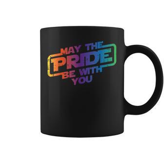 May The Pride Be With You Gay Rainbow Flag Lgbtq Women Coffee Mug | Mazezy