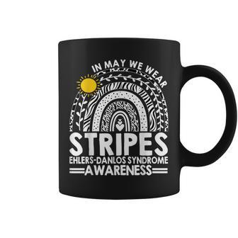 In May We Wear Stripes Ehlers-Danlos Syndrome Awareness Coffee Mug - Thegiftio UK