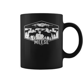 Meese Moose Humor Camping Wildlife Outdoor Nature Coffee Mug | Seseable UK