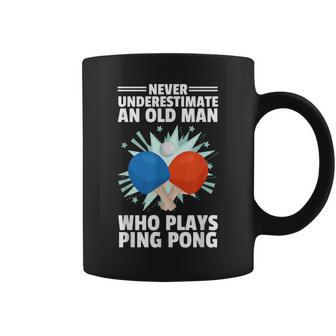 Mejor Ping Pong Diseño Hombres Papá Abuelo Jugador De Tenis De Mesa Taza de café - Regaloses