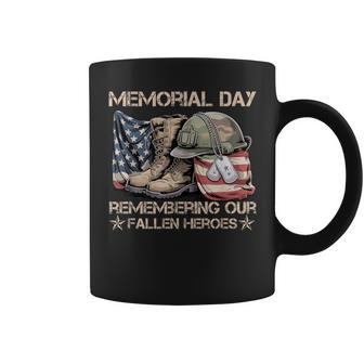 Memorial Day Remember Our Fallen Heroes Patriotic Women Coffee Mug | Mazezy