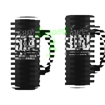 Mental Health Awareness Green Ribbon Support Squad Coffee Mug | Seseable CA
