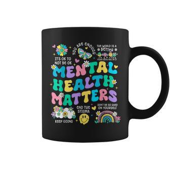 Mental Health Matters Awareness Therapy Human Brain Illness Coffee Mug - Thegiftio UK