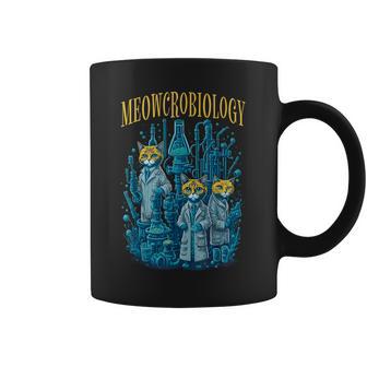 Meowcrobiology 猫 ニャー微生物学 科学 細菌学 コーヒーマグ - Kawaiitshirt