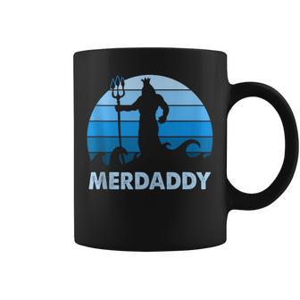 Merdaddy Mermaid Security Merman Daddy Fathers Day Swimmer Coffee Mug - Thegiftio UK