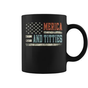 Merica And Titties 4Th Of July Sunglasses Us Flag Coffee Mug - Thegiftio UK