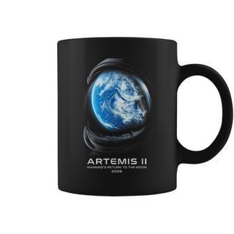 Misión A La Luna 2026 Astronauta Artemis Rocket Artemis 2 Taza de café - Regaloses