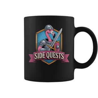 Misionesecundarias Jugador Flamenco Rosa Medieval Taza de café - Regaloses