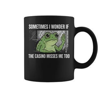 I Miss The Casino Frog Gambling Lover Betting Coffee Mug - Thegiftio UK