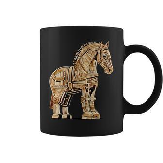 Mitología Griega La Odyssey Historia Griega Caballo De Troya Taza de café - Regaloses