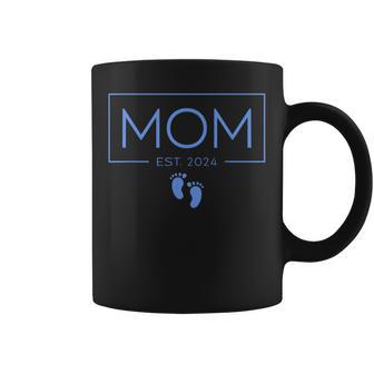 Mom Established Est 2024 Niño Recién Nacido Nueva Mamá Taza de café - Regaloses