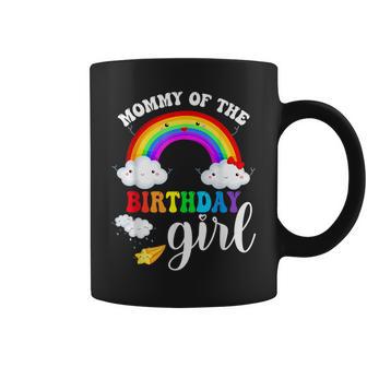 Mommy Of The Birthday Girl Rainbow B-Day Matching Family Coffee Mug - Thegiftio UK