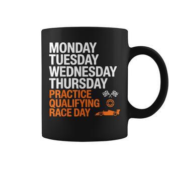 Monday Tuesday Wednesday Thursday Practice Qualifying Race Coffee Mug - Thegiftio UK