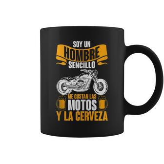 Motero Biker Motoristas Ride Me Gustan Las Motos Y La Cervez In Mangas Taza de café - Regaloses