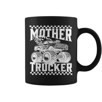 Mother Trucker Monster Truck Mama Mommy Mother's Day Mom Coffee Mug - Monsterry