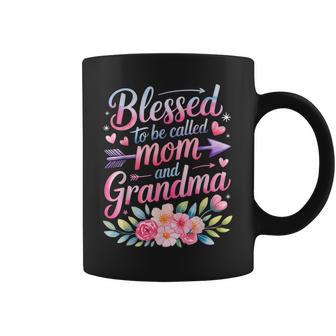 Mother's Day Blessed To Be Called Mom And Grandma Flowers Coffee Mug - Thegiftio UK