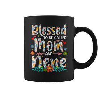 Mother's Day Blessed To Be Called Mom And Nene Flowers Coffee Mug - Thegiftio UK