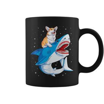 Motif Requin Corgi Pour Enfants Garçons Et Hommes Galaxie Cadeaux Jawsome Tasse - Cadeauxyz