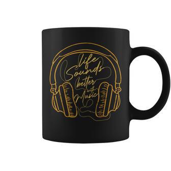 Musical Amusant Laie Est Meilleure Avec La Musique Écouteurs Tasse - Cadeauxyz