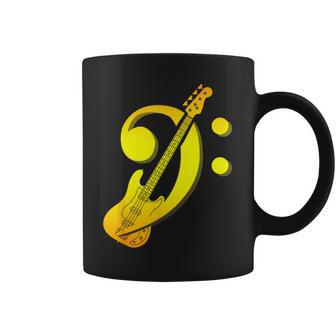 Musique Musicien Clé De Fa Bassiste Guitare Basse Tasse - Cadeauxyz