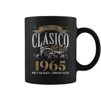 Nacido En 1965 59 Años Cumpleaños Moto Biker Hombre Motero In Mangas Taza de café - Regaloses
