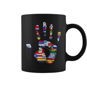 National Hispanic Heritage Month Latin America Latino Flags Coffee Mug - Monsterry
