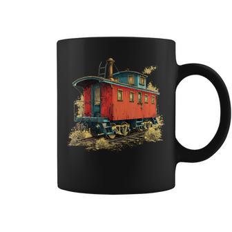 Nice Caboose Graphic For Railroad Lovers Coffee Mug - Thegiftio UK