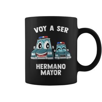Niños Hermano Mayor Coche Policía -Oy Aer Hermano Mayor Taza de café - Regaloses