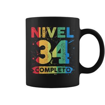 Nivel 34 Completo 34 Aniversario De Boda 34 Años Taza de café - Regaloses