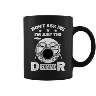 No Me Preguntesoyolo El Baterista Tambores Música Banda De Metal Taza de café - Regaloses
