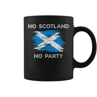 No Scotland No Party Scottish Flag Kids Coffee Mug - Thegiftio UK