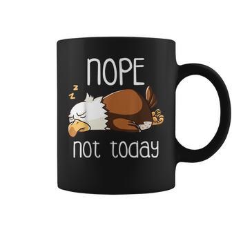 Nope Not Todayleeping American Bald Eagle Nap Early Bird コーヒーマグ - Kawaiitshirt