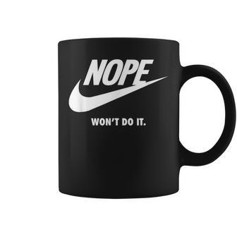 Nope Will Not Do Sports Brand Satirical Sportswear Coffee Mug - Thegiftio UK